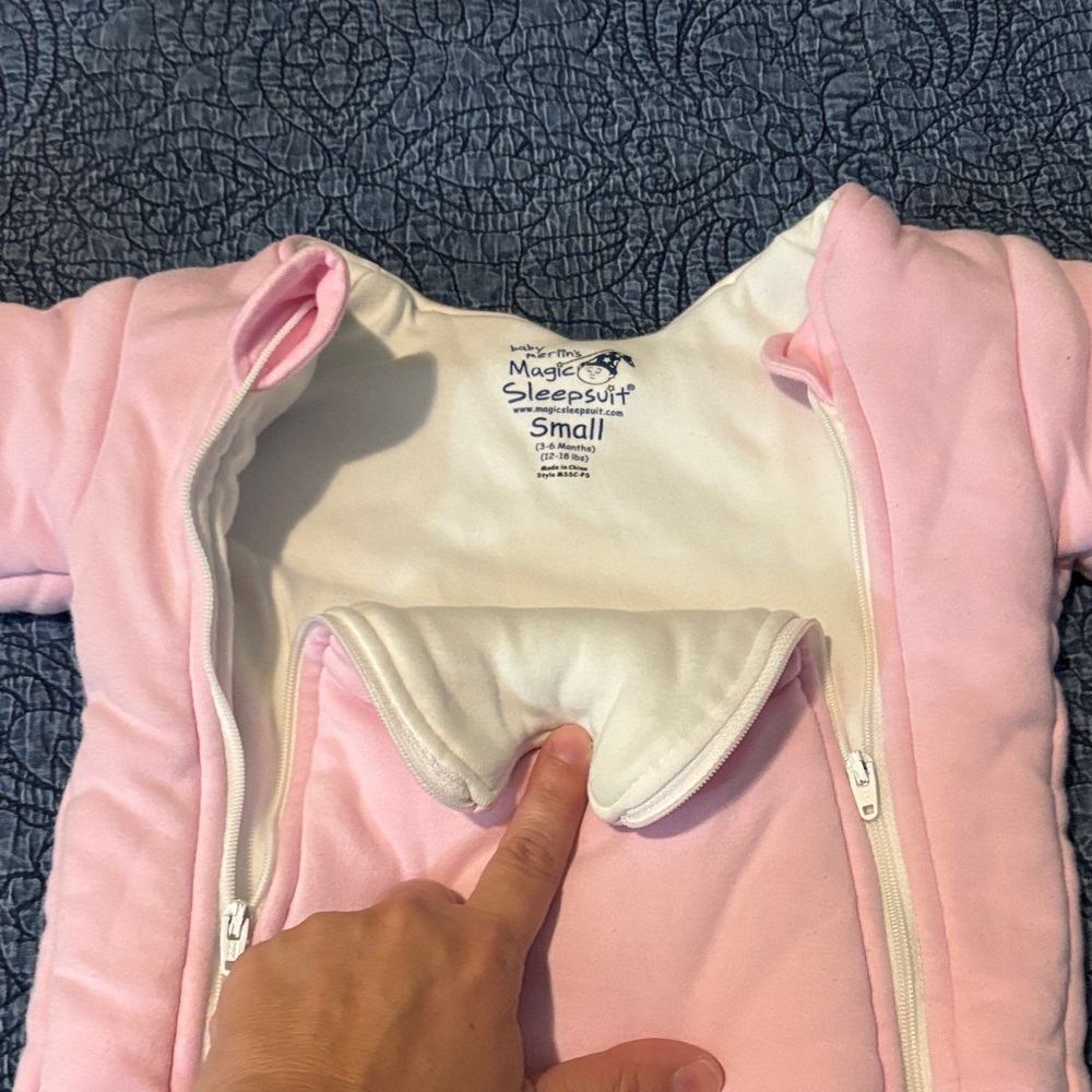 Magic Sleepsuit Pink Baby Footie - Picture 3 of 4